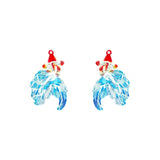 10pcs Small Koi Filigree Charms Multicolor Goldfish Pendant DIY Accessories