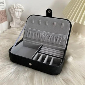 Portable Jewelry Box Organizer Travel Jewelry Case Storage