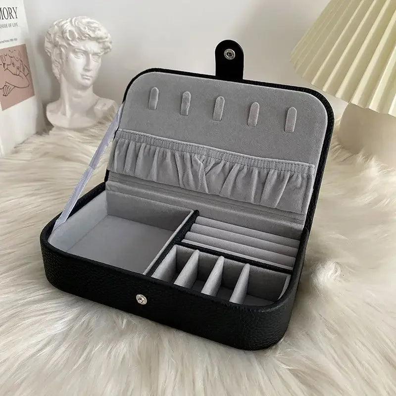 Portable Jewelry Box Organizer Travel Jewelry Case Storage