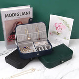 Portable Jewelry Box Organizer Travel Jewelry Case Storage