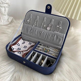 Portable Jewelry Box Organizer Travel Jewelry Case Storage