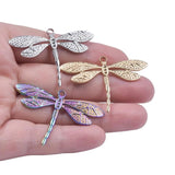 6pcs Animal Flying Dragonfly Pendant DIY Jewelry Making Charms Accessories