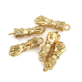 2pcs Stainless Steel Hand Charms Pendant for DIY Bracelet Necklace