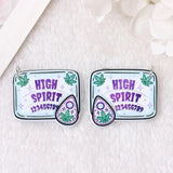 8Pcs Leaf Charms Acrylic Print Band Aid Jewelry Find
