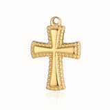 3pcs/Lot Virgin Mary Angel Mirror Polished 316 Stainless Steel DIY Charm