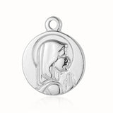 3pcs/Lot Virgin Mary Angel Mirror Polished 316 Stainless Steel DIY Charm