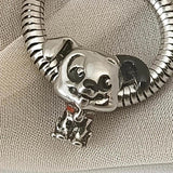 3pcs Stainless Steel Pandora Charms Non-Fading Handmade Jewelry for Bracelet