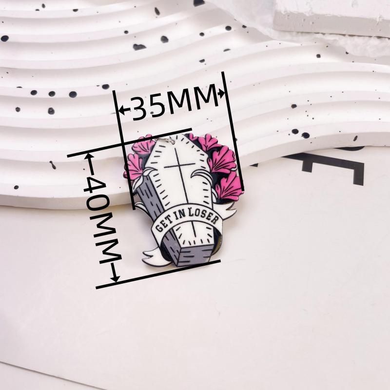 10pcs/pack All Saints' Day Acrylic Charms DIY Jewelry Making