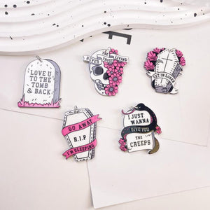 10pcs/pack All Saints' Day Acrylic Charms DIY Jewelry Making