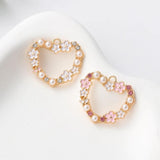 10pcs Heart Enamel Charms Romantic Love Pendants DIY Jewelry Crafts