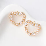 10pcs Heart Enamel Charms Romantic Love Pendants DIY Jewelry Crafts