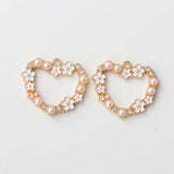 10pcs Heart Enamel Charms Romantic Love Pendants DIY Jewelry Crafts