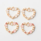 10pcs Heart Enamel Charms Romantic Love Pendants DIY Jewelry Crafts