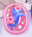 12pcs Ocean Whale Coral Acrylic Charms for Jewelry Making