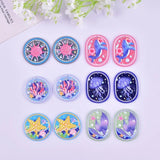 12pcs Ocean Whale Coral Acrylic Charms for Jewelry Making