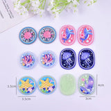 12pcs Ocean Whale Coral Acrylic Charms for Jewelry Making