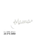 5pcs Mama Letter Stainless Steel Charms for Necklace Making Women's Gift DIY