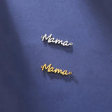 5pcs Mama Letter Stainless Steel Charms for Necklace Making Women's Gift DIY