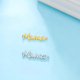 5pcs Mama Letter Stainless Steel Charms for Necklace Making Women's Gift DIY