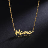 5pcs Mama Letter Stainless Steel Charms for Necklace Making Women's Gift DIY