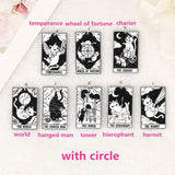 8Pcs Cat Tarot Card Charms Acrylic Pendants DIY Making Accessories