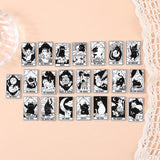 8Pcs Cat Tarot Card Charms Acrylic Pendants DIY Making Accessories