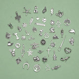 50pcs Mixed Bulk Animals Flower Star Charms for DIY Jewelry Making