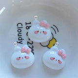 10pcs Cartoon Animals Head Charms for Jewelry Making Resin Pendant DIY Crafts