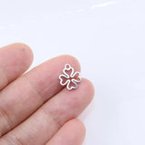 10pcs Stainless Steel Leaves Charms Pendant DIY Handcraft