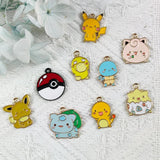 10pcs Cartoon Anime Earring Pendant DIY Keychain Bracelet Alloy Jewelry Charms