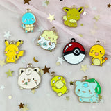 10pcs Cartoon Anime Earring Pendant DIY Keychain Bracelet Alloy Jewelry Charms