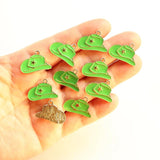 10pcs Cowboy Hat Charms Mini Enamel Boots Pendants DIY Jewelry Making Findings