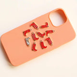 10pcs Cowboy Hat Charms Mini Enamel Boots Pendants DIY Jewelry Making Findings