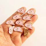 10pcs Cowboy Hat Charms Mini Enamel Boots Pendants DIY Jewelry Making Findings