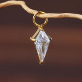 Titanium CZ Charm for Lobe Piercing Hoop Earrings