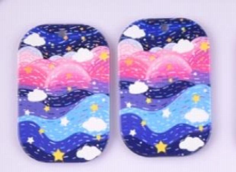 12pcs Good Views Scenery Acrylic Charms for DIY Jewelry Making