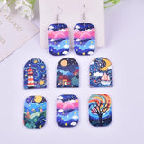 12pcs Good Views Scenery Acrylic Charms for DIY Jewelry Making