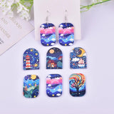 12pcs Good Views Scenery Acrylic Charms for DIY Jewelry Making