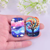 12pcs Good Views Scenery Acrylic Charms for DIY Jewelry Making