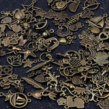 100Pcs 100 Style Mix Charms Pendants DIY Jewelry Making Necklace Accessaries