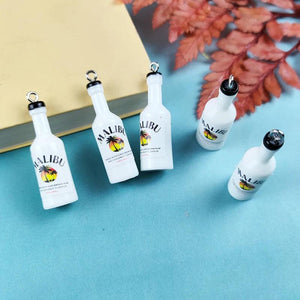 10Pcs Resin 3D Coconut Tree Charms for DIY Jewelry Making