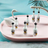 10Pcs Resin 3D Coconut Tree Charms for DIY Jewelry Making