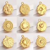 3Pcs 18K Plated Stainless Steel Pendant Charms for Jewelry Making