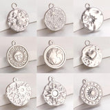 3Pcs 18K Plated Stainless Steel Pendant Charms for Jewelry Making