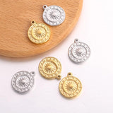 3Pcs 18K Plated Stainless Steel Pendant Charms for Jewelry Making