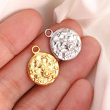 3Pcs 18K Plated Stainless Steel Pendant Charms for Jewelry Making