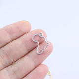 10pcs 20mm Africa Stainless Steel Jewelry Charms Pendant DIY Handcraft