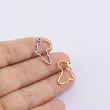 10pcs 20mm Africa Stainless Steel Jewelry Charms Pendant DIY Handcraft