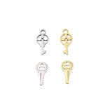 10pcs 12mm Mini Key Charms Pendant Stainless Steel DIY Handcraft Waterproof