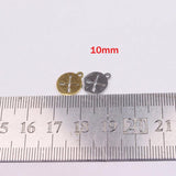 10pcs Stainless Steel Compass Charms Pendant for DIY Handcraft